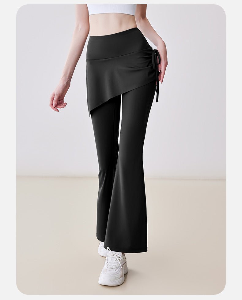 High Waist Skirted Flare Yoga Pants Women | Slim Fit Sport Leggings - Women's Activewear by Ceecile